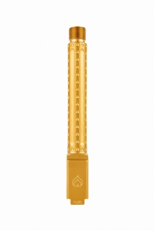 Glock 17 Gen 5 1/2x28" Threaded PVD Gold Bomber Flutes Premium Series