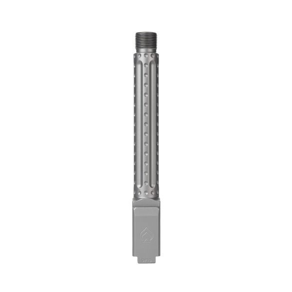 Glock 17 Gen 3-4 Threaded PVD Light Gray Bomber fluted Premium Series