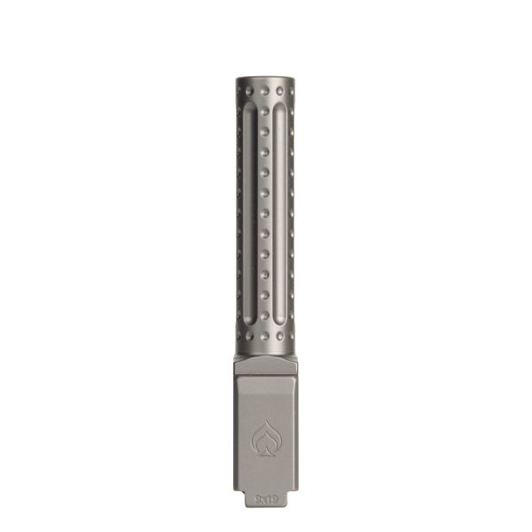 Glock 19 Gen 3-5 Non-Threaded PVD Light Gray Bomber Fluted Premium Series