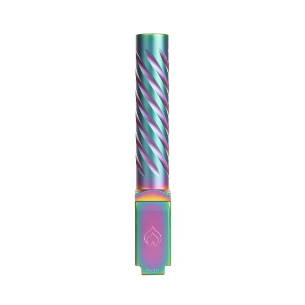 Glock 19 Gen 3-5 Non-Threaded PVD Iridescent Spiral-Fluted Premium Series