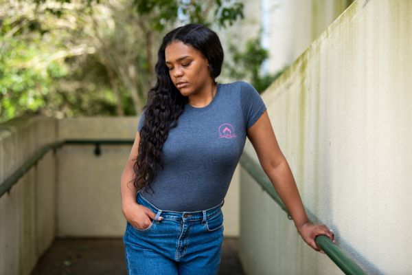 Vaporwave Blue Women's Short-Sleeve Shirt