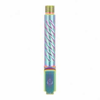 Glock 19 Gen 3-5 1/2x28" Threaded PVD iridescent Spiral Premium Series