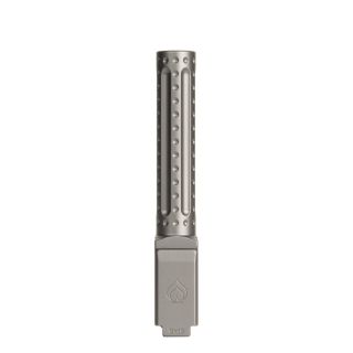 Glock 19 Gen 3-5 Non-Threaded PVD Light Gray Bomber Fluted Premium Series