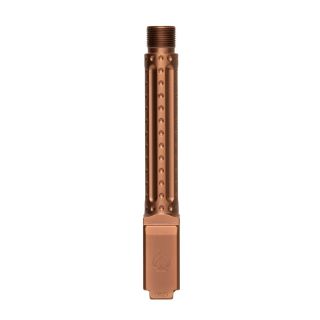 Glock 19 Gen 3-5 1/2x28" Threaded PVD Copper Bomber Fluted Premium Series
